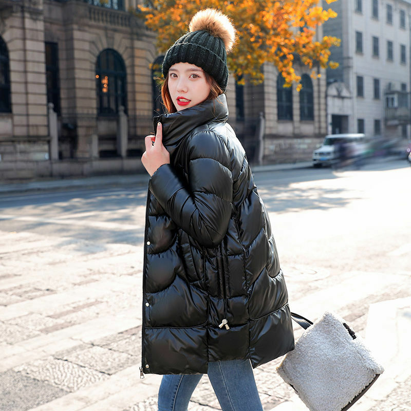Jaqueta de algodão feminina, casaco versátil, casacos casuais, estilo solto, confortável e elegante, nova moda, inverno, 2023