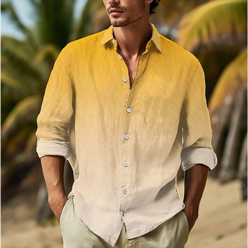Мужская оригинальная модная рубашка с длинным рукавом, новая рубашка с 3D рисунком тигра, с лацканами и пуговицами, гавайский Повседневный Кардиган, уличная одежда