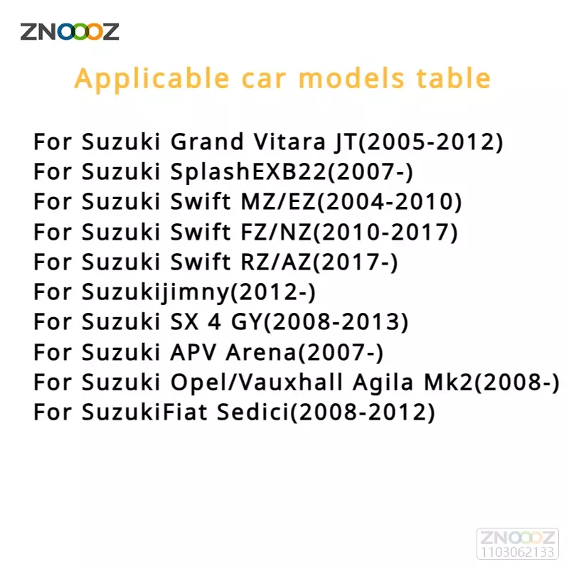 สัญญาณไฟเลี้ยวด้านข้างแบบไดนามิก LED ตัวบ่งชี้สีเหลืองอำพันกะพริบตามลำดับสำหรับ Suzuki Swift jimmy SX4 Alto Grand Vitara