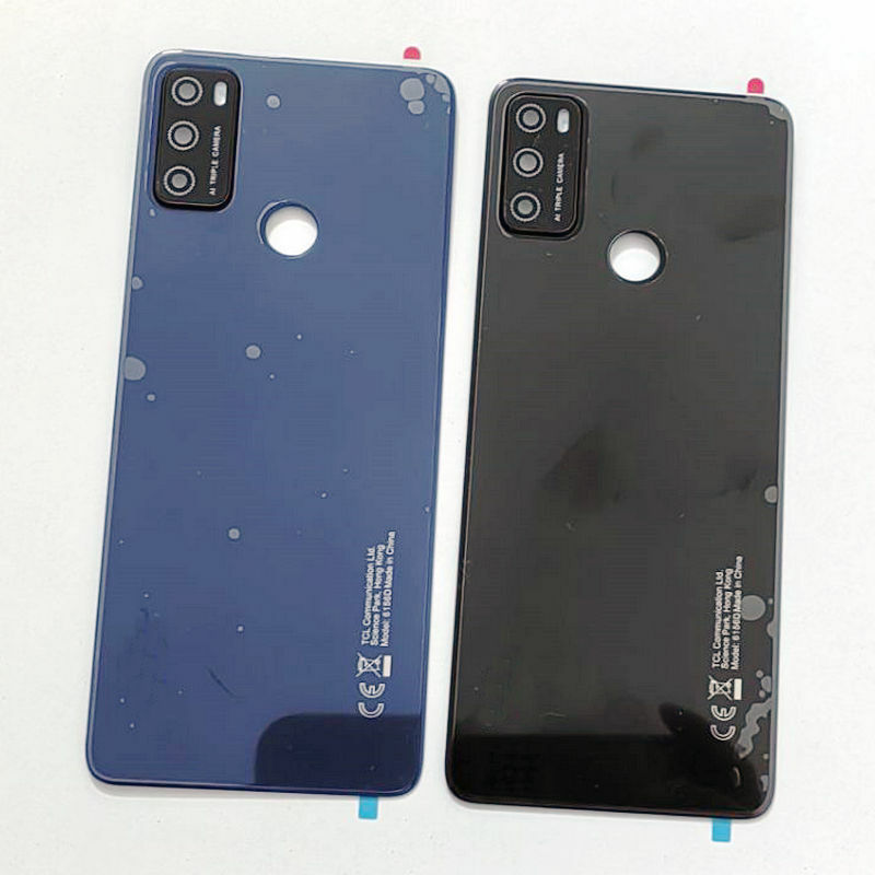 For TCL 20Y 6156D Back Door Housing Glass Battery Cover Replace with Camera Lens
