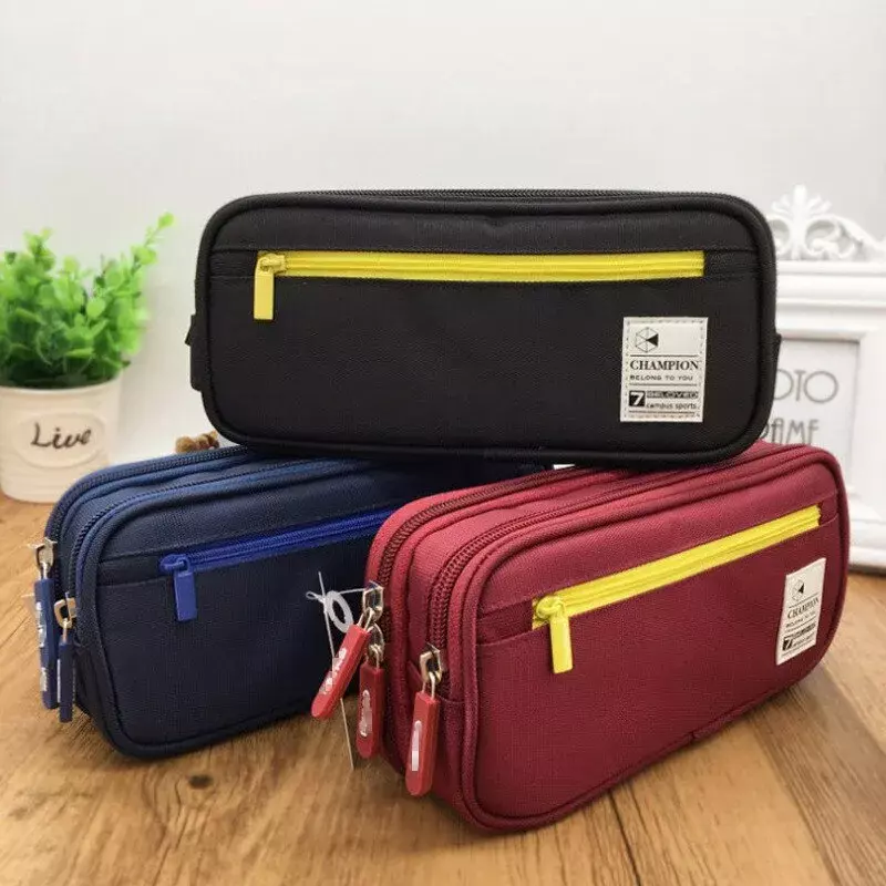 2023 New Large Capacity Pencil Case Practical Storage Bag School Pencil Cases Pen Bag Box Student Office Stationery Supplies