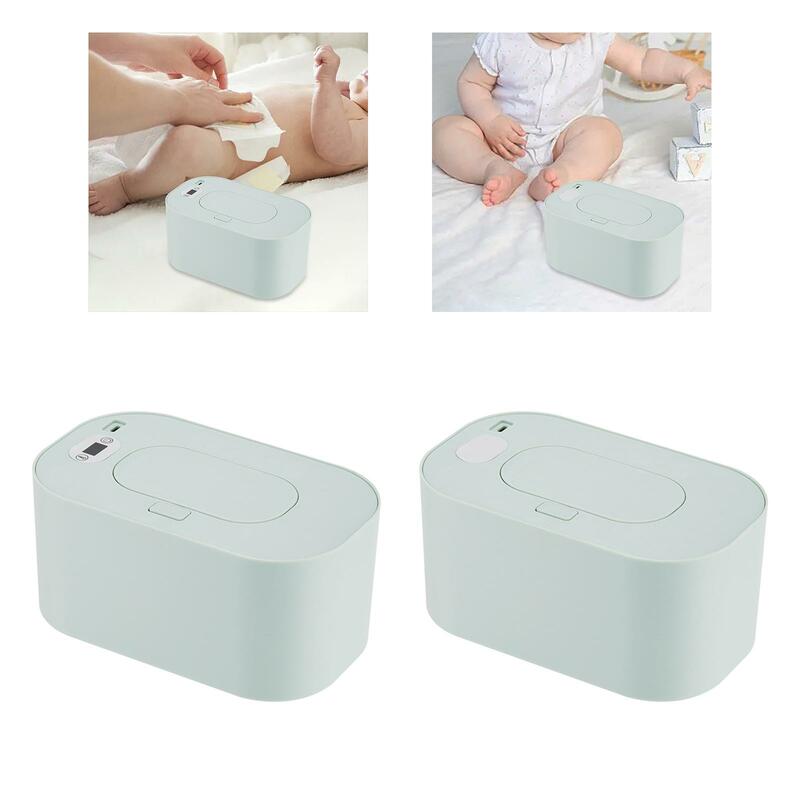 Heated Wipe Dispenser Portable Reusable Wipe Warmer Warms Quickly and Evenly for Office Travel Outdoor Household Bathroom