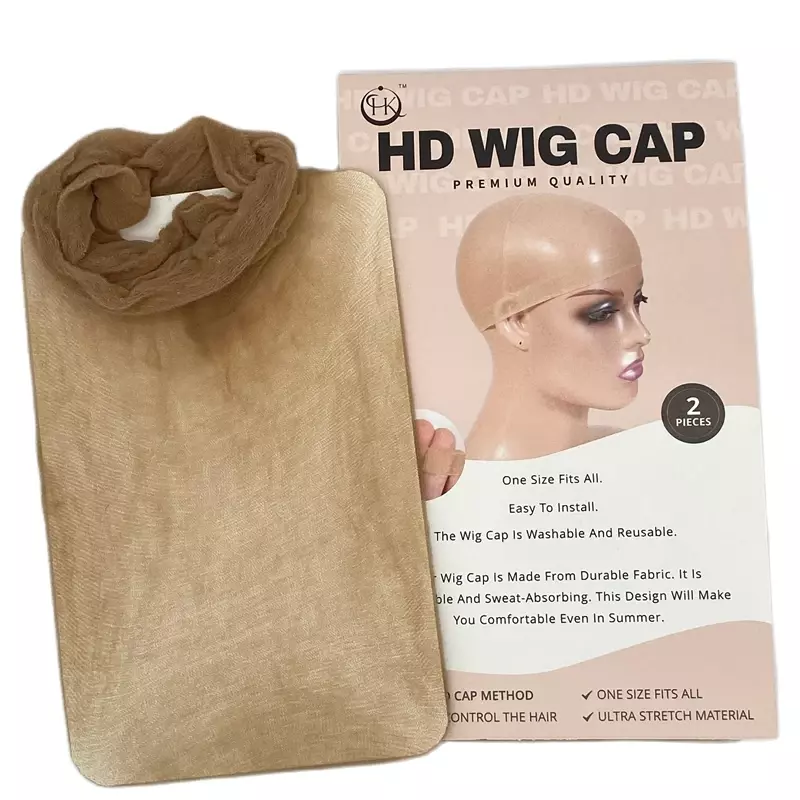 Gorro transparente e Invisible para peluca fina HD, accesorios para pelucas, 10 piezas