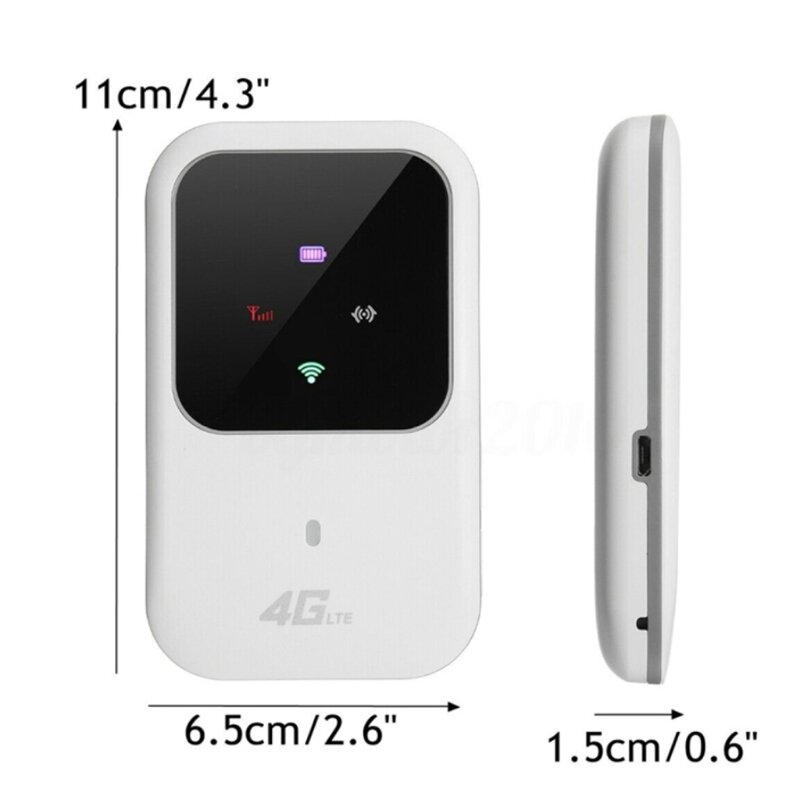 4G LTE Portable Car WIFI Wireless Internet Router Color Light Version 100Mbps Dropship