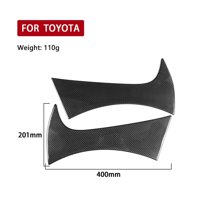 Material de fibra de carbono roda dianteira Fender adesivos para Toyota GR86 2022-2023