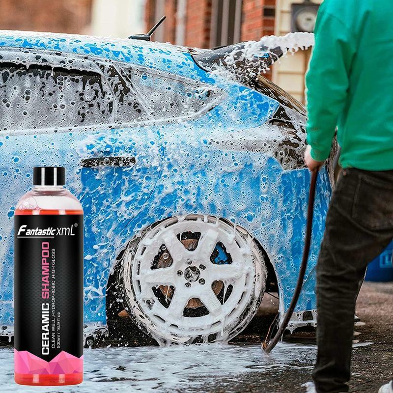 Shampoo para lavagem de carros com revestimento cerâmico limpador de polimento de carro