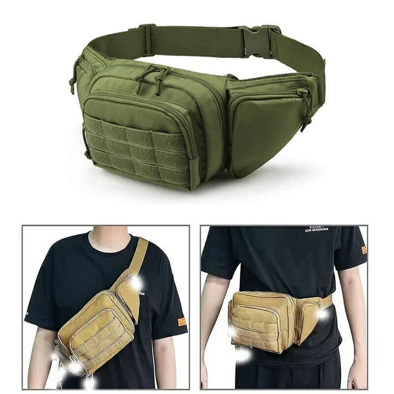 حقيبة الخصر التكتيكية العسكرية ، حقيبة الكتف متعددة الاتجاهات ، 800D أكسفورد مول ، مجموعة أدوات متعددة ، والتخييم ، والرياضة