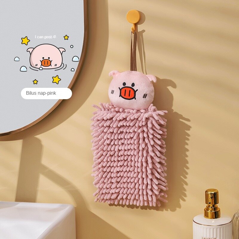 Adorabile asciugamano in ciniglia Bilus Cartoon-la palla perfetta per pulire le mani per gli amanti degli animali carini