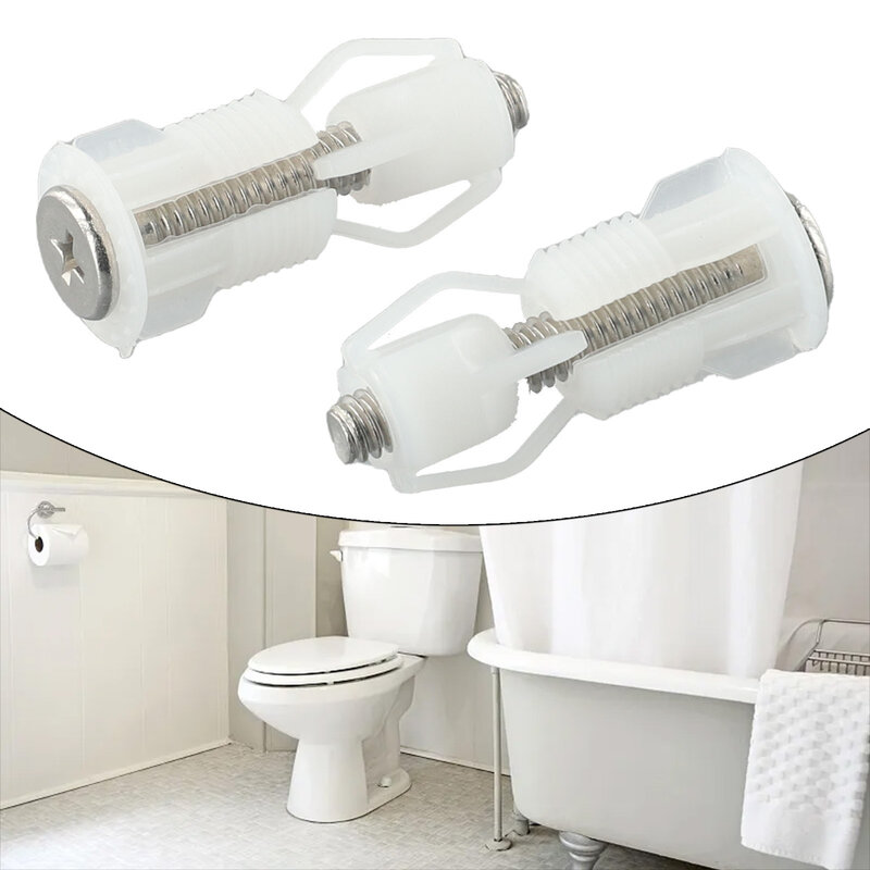 Merek baru kualitas tinggi tahan lama Toilet kursi sekrup WC kursi sekrup Kit Top memperbaiki lubang buta Fitting Kit mur penutup