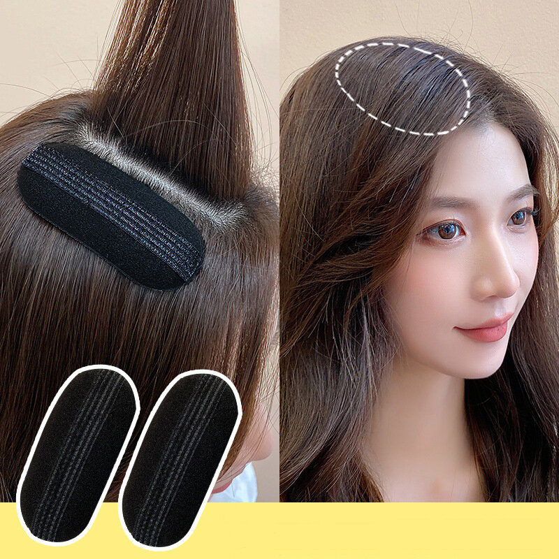 Penteado macio leve invisível almofada de cabelo aumento altura forma fixa mais completo cartão emissão nenhum traço respirável hairpin