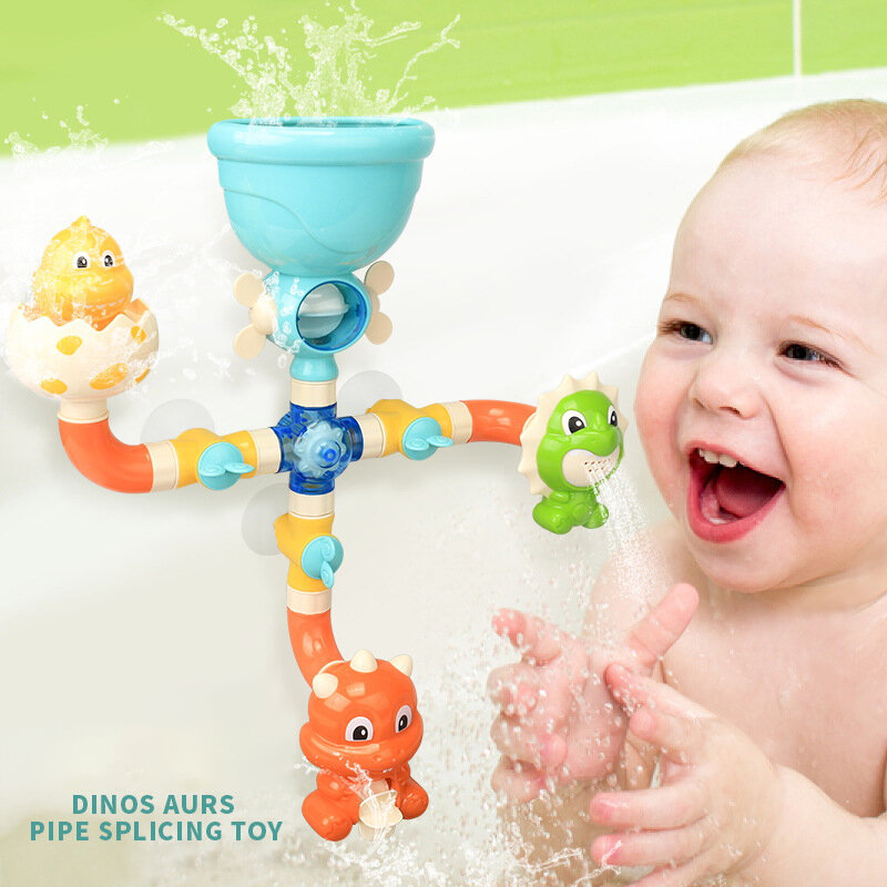 Baby Bad Speelgoed Badkuip Diy Pijpen Buizen Bad Tijd Water Spel Spray Zwemmen Badkamer Speelgoed Voor Peuters Kinderen Cadeaus Verjaardagscadeau