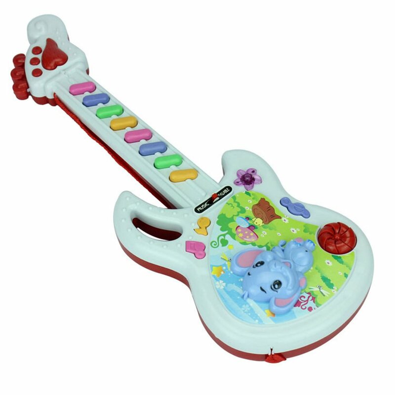 คีย์บอร์ดดนตรีอะคูสติกสำหรับเด็ก, คีย์บอร์ดดนตรีจากพลาสติกรูปช้างเครื่องดนตรี kado mainan Bayi ของขวัญแบบสุ่มสี