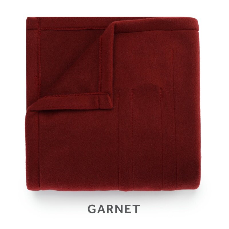 Sunbeam Garnet Fleece Electric Heated Throw, 50" x 60", 3 Heat Settings, Fast Heating, Warming Throws with Auto-Shut Off, Machin