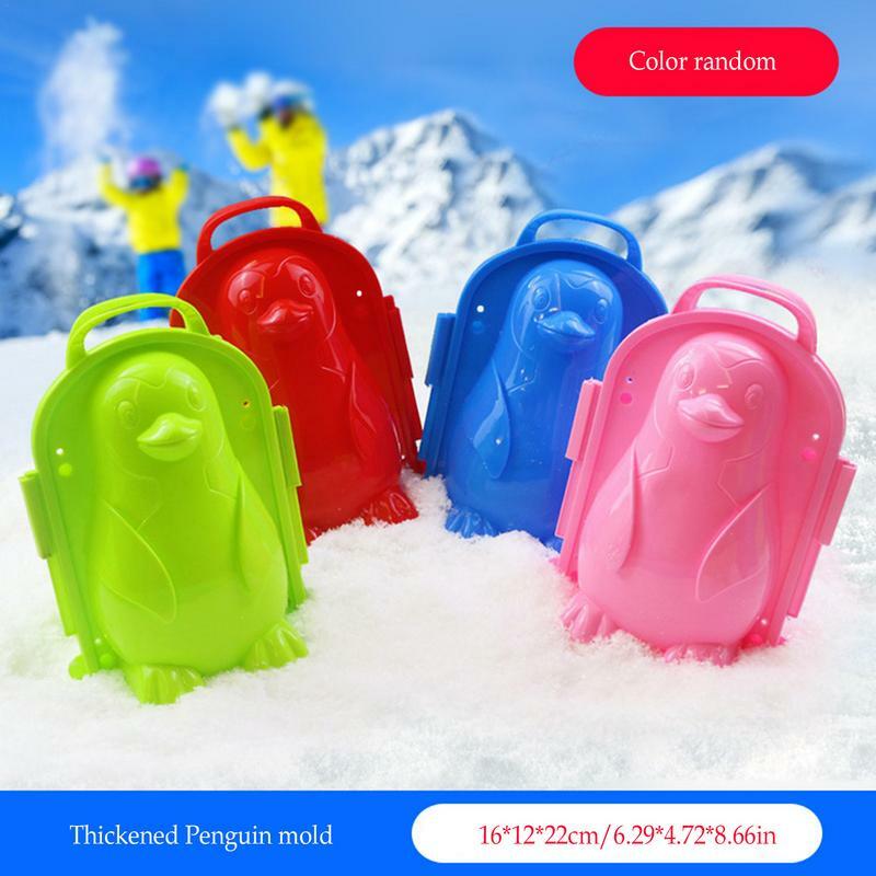Herramienta para Hacer bolas de nieve en forma de pato, molde para Hacer bolas de nieve grandes, juguetes gruesos para niños, niñas y adultos