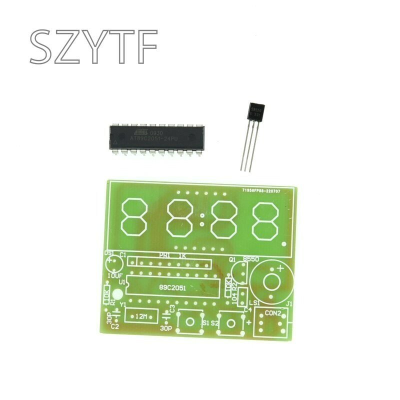 High Quality C51 4 Bits Electronic Clock Electronic Production Suite DIY Kits