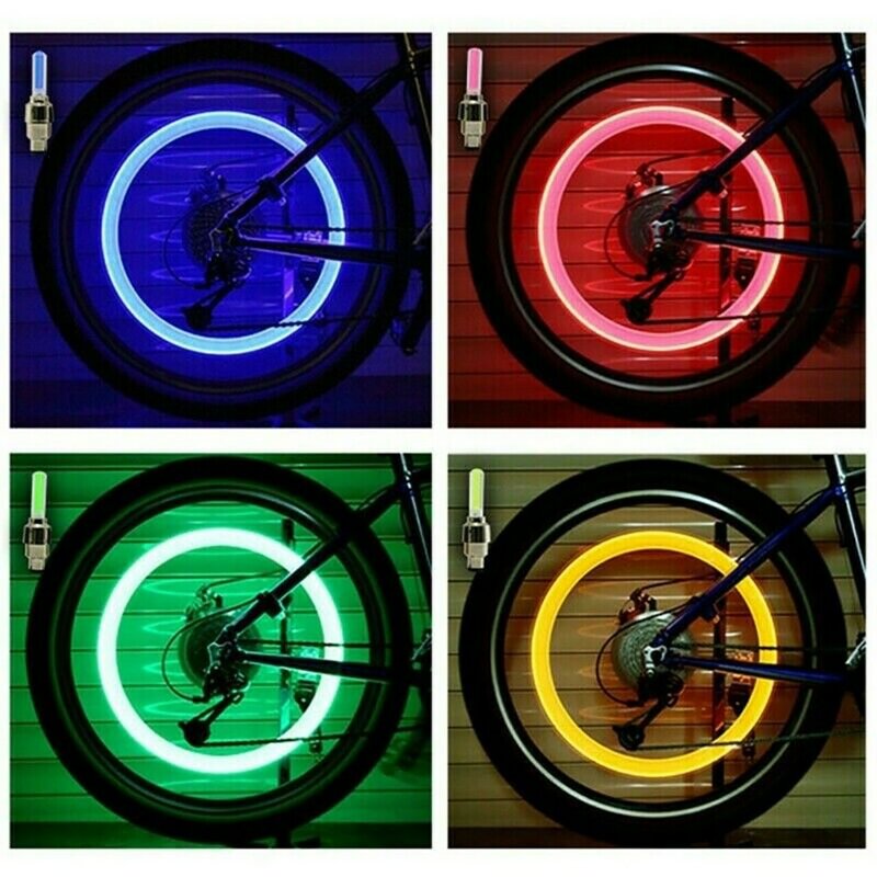 Piezas de tapa de válvula LED prácticas y duraderas, accesorios antipolvo para luz de bicicleta, vástago de válvula, rueda de neumático de bicicleta