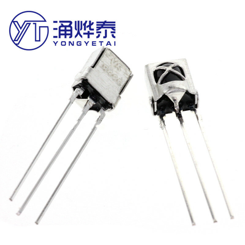 YYT 10PCS Straight plug VS1838 0038 B/Q/L SMD universal receiver 38kHz infrared receiver tube