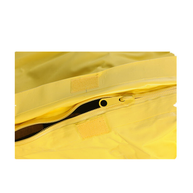 Prezzo di fabbrica attrezzatura di sicurezza giallo livello di luce completamente chiuso una tuta di protezione chimica di tipo A tenuta di liquido