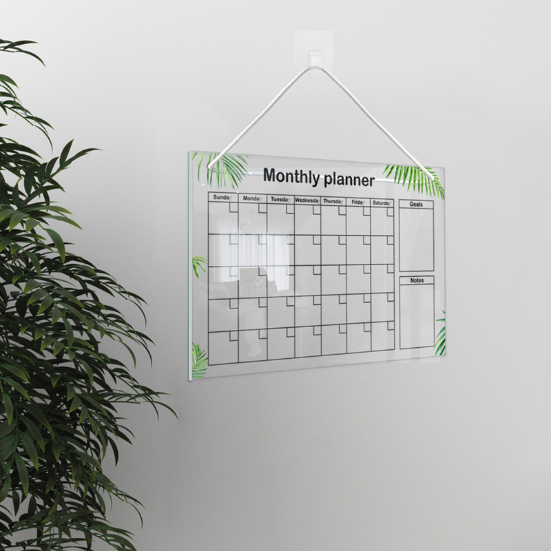 Refrigerator Monthly Planning Note Board Decorative Practical Students Memo Boards Memo Writing Wall Massage Home Clear Students