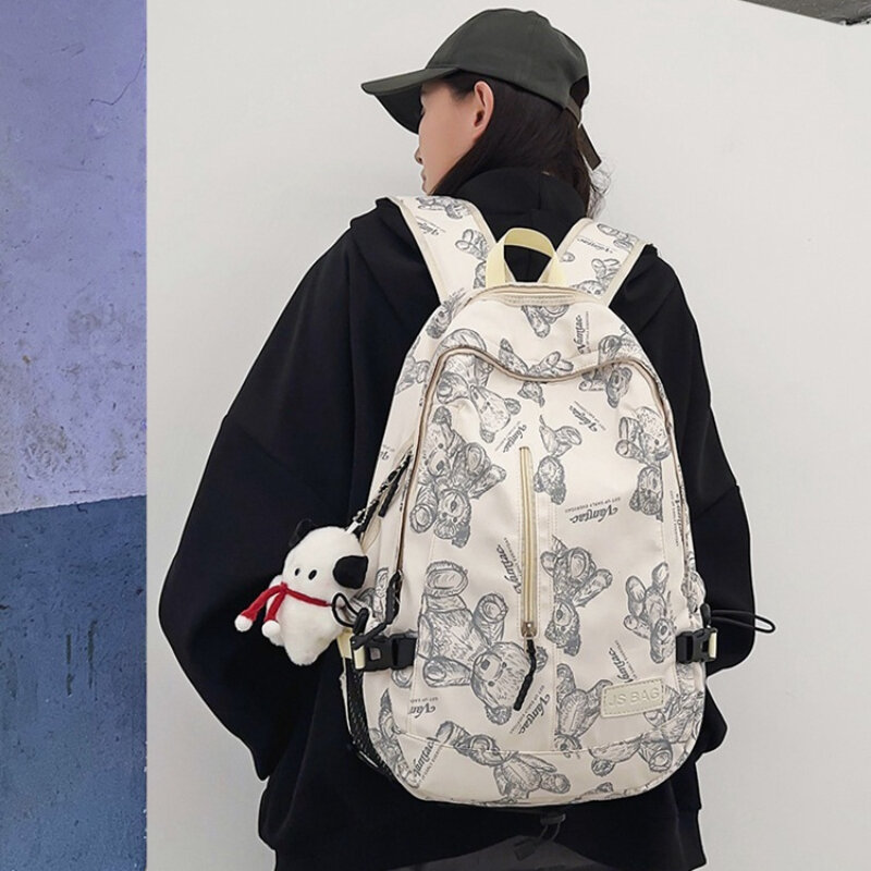 Легкий уличный рюкзак для альпинизма, водонепроницаемый Классический Повседневный Рюкзак, милый школьный портфель с мультипликационным рисунком для подростков и студентов