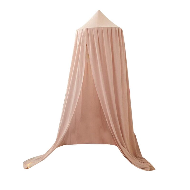 공주 원형 돔 침대 캐노피 텐트 장식 및 독서 구석, 어린이 방 핑크