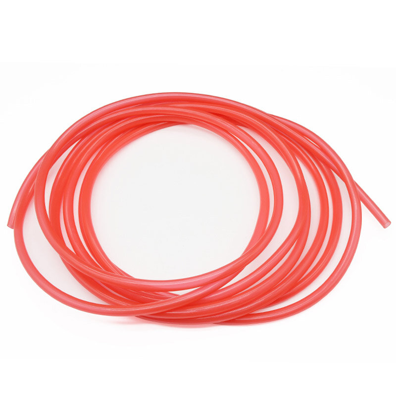 Tuyau en caoutchouc de silicone rouge transparent de qualité alimentaire, tuyau flexible sans goût, degré haute température, ID 3mm, 4mm, 5mm, 6mm, 10mm, 1 mètre