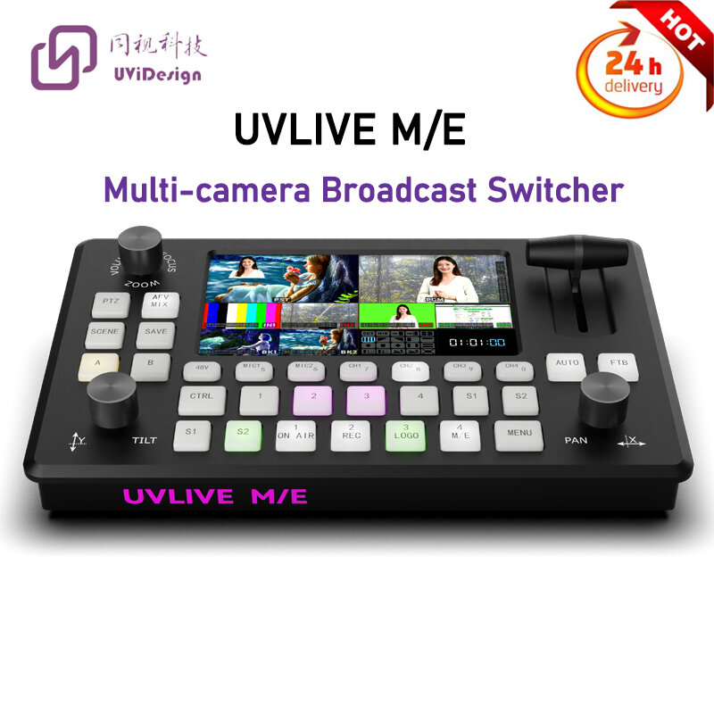 Conmutador de transmisión de vídeo UVLIVE M/E, mezclador multicámara, transmisión en vivo, 4 entradas HDMI VS SPROLINK NEOLIVE R2 Plus