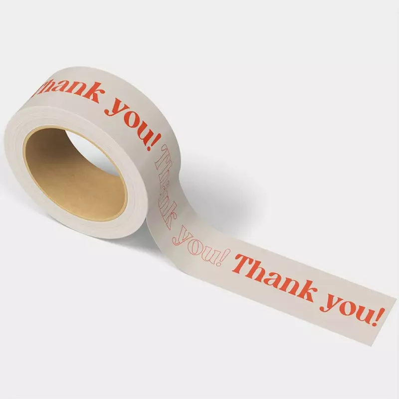 Customized productCustom printed logo reinforced brown white black water activated self adhesive fragile packing gummed kraft pa