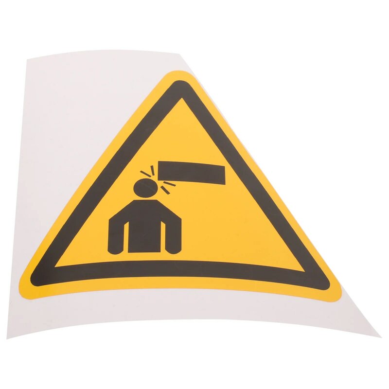 Beware of The Meeting Sign Watch Your Head Sticker Labels Warning Low Overhead Clearance Stickers Caution Machine Tool