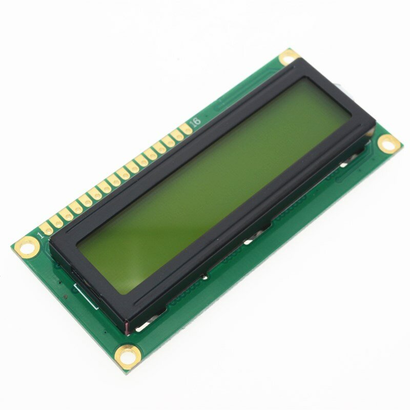 아두이노용 녹색 화면 및 흰색 코드, LCD1602 1602 모듈, 16x2 문자 LCD 디스플레이 모듈, 1602 5V, 1 개