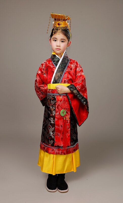 Children's Emperor Dragon Robe Costume Performance Boy Hanfu Little Studio