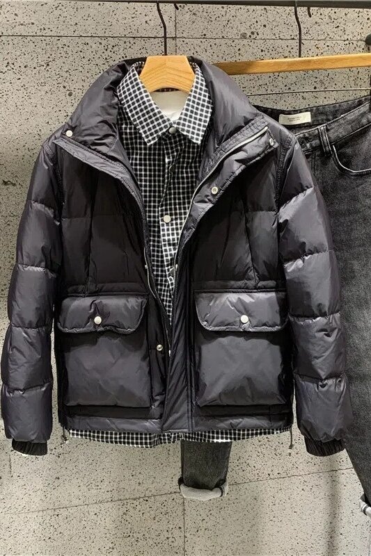 2023 giacche cappotti eleganti da uomo giacche invernali calde e spesse di grandi dimensioni capispalla Casual maschili cappotti Hip Hop capispalla Z49