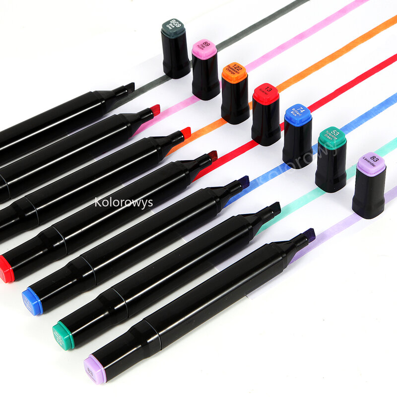 12-168 Colors Alcohol Markers Dual Tip Permanent Art Markers for Coloring,Illustrations,and Sketching,Manga Markers Kids adult