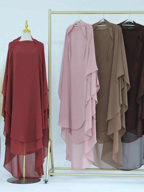 Ramadan Khimar Abaya Saudi Arabia Kalkoen Islam Moslim Hijab Jurk Gebedskleding Abaya Voor Vrouwen Kebaya Robe Femme Musulmane