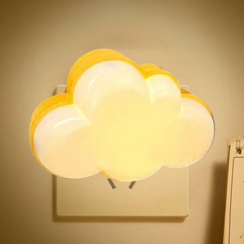 Luz Nocturna LED para pared de baño, Nube de ahorro de energía para niños y adultos