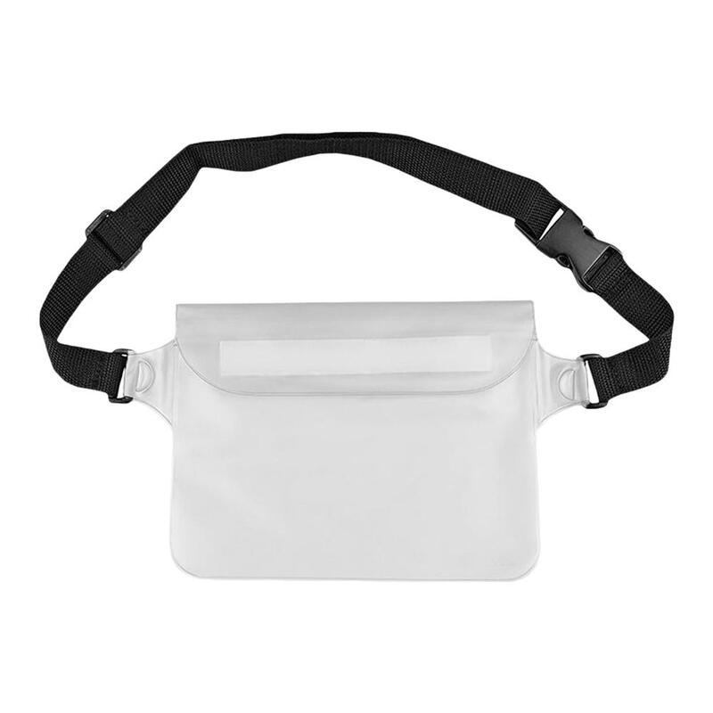 Bolsa de natación de sellado impermeable de 3 capas, gran tamaño, transparente, bajo el agua, protección seca, iphone, teléfono móvil, P8B9