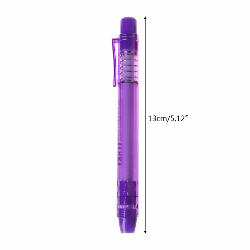 for Creative Press Type Pen Shape Eraser Writing Drawing Pencil Erase Student