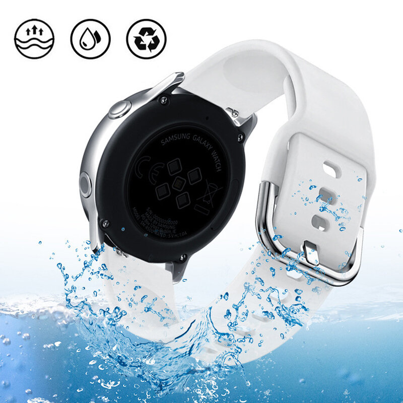 Bracelet en silicone pour Samsung Galaxy Watch 4/5, bracelet de sport, ceinture Galaxy Watch 6, 40mm, 44mm, 6 Classic, 43mm, 47mm