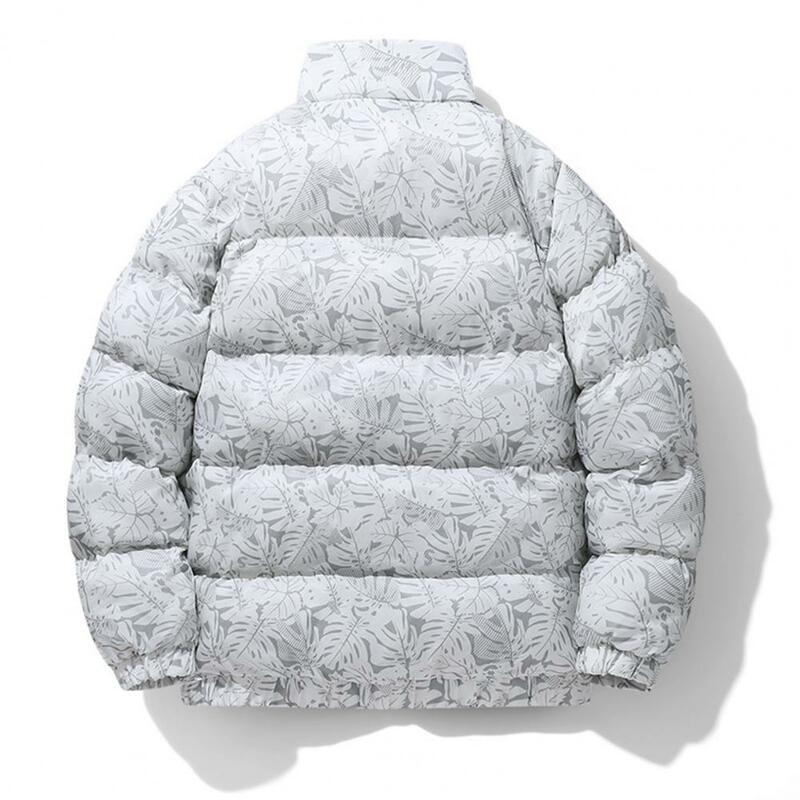 Abrigo de algodón con cuello levantado para hombre, chaqueta ultragruesa a prueba de viento, con cierre de cremallera, Otoño e Invierno