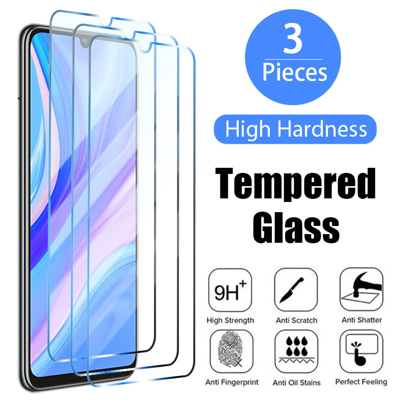 3PCS 2PCS Screen Protector for Huawei P30 P40 P20 Mate 20 Lite Y6 Y7 Tempered Glass on Huawei P Smart Z  2019 2021 Nova 5T Glass