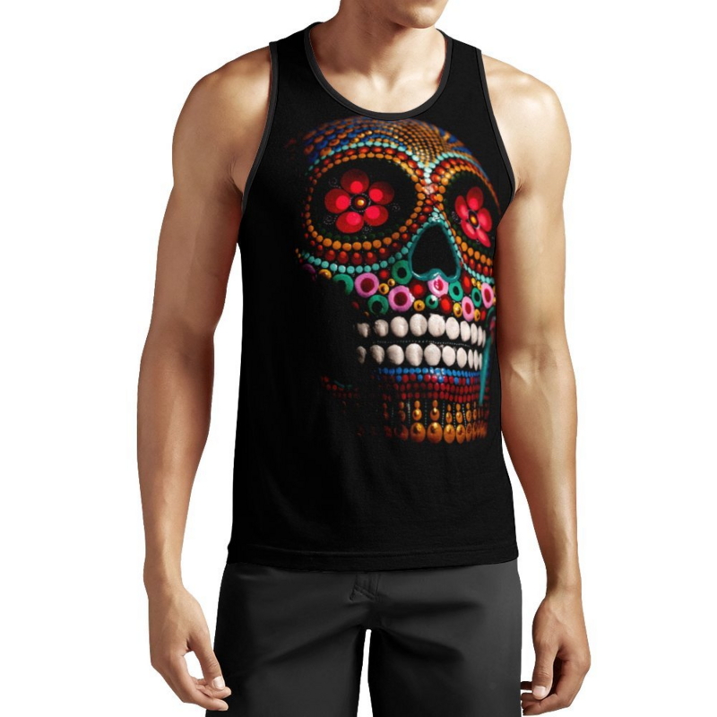 Chemise graphique tête de mort Goth Mexique pour hommes et femmes, chemise à manches courtes, T-shirt imprimé 3D, Streetwear unisexe, veste, mode
