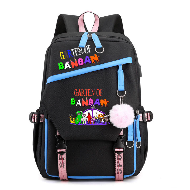 Garten of Banban 십대 학생 학교 가방, 만화 프린트 배낭, 어린이 배낭 캐주얼 배낭, 어린이 배낭 배낭