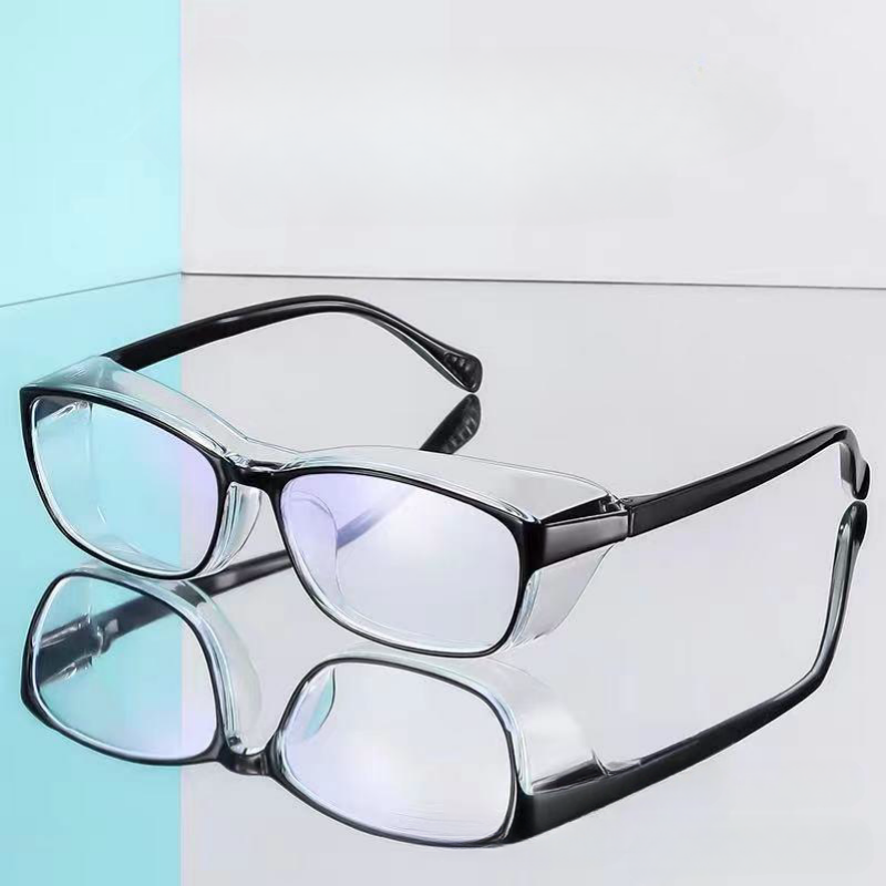 Modne przezroczyste anty-gogle przeciwmgielne mężczyźni kobiety blokujące niebieskie światło okulary przeciwpyłkowe i przeciwwietrzne okulary przeciwpylne