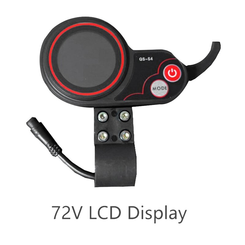 Thumb Throttle LCD Display Meter e Lgnition Lock Key, apenas para Zero 11X Scooter elétrico, QS-S4, 72V, 6PIN Display