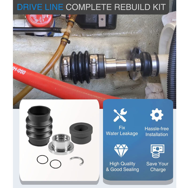 For Sea Doo Carbon Seal Drive Line Rebuild Kit & Boot All Outboard 717 720 787 800 951 SPX XP GTX GSX Boat Accessories