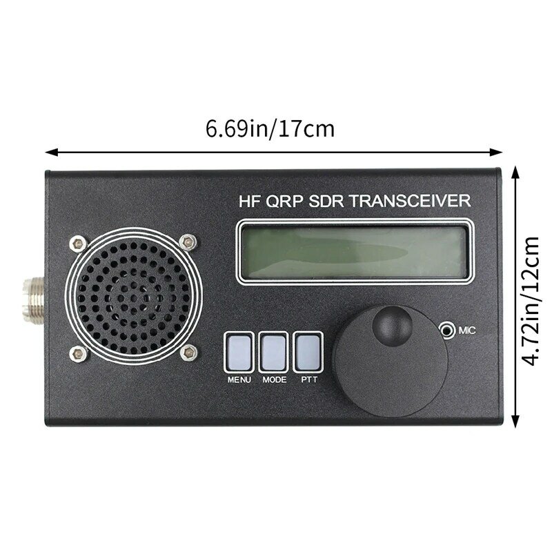 1 Set ricetrasmettitore Radio portatile multifunzione a onde corte USDX QRP SDR ricetrasmettitore hobbista Radio + spina usa