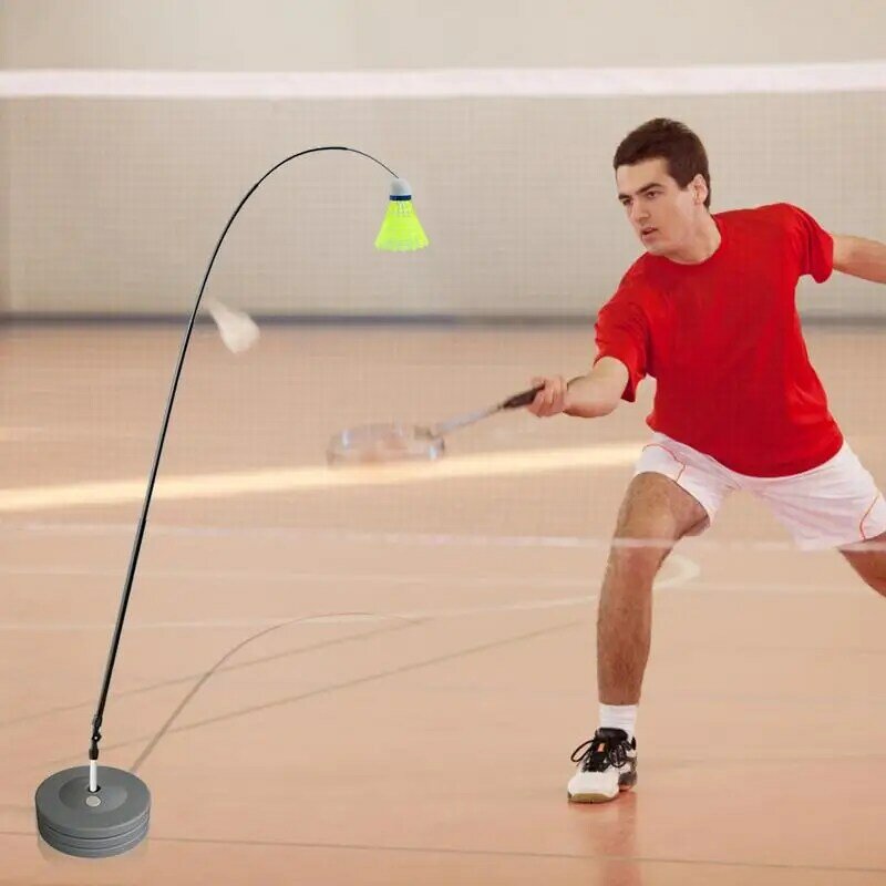 Badminton Practice Equipment Indoor Belt Rebound Badminton Practice Stretch Badminton Robot Racket Training Sports Self-Study