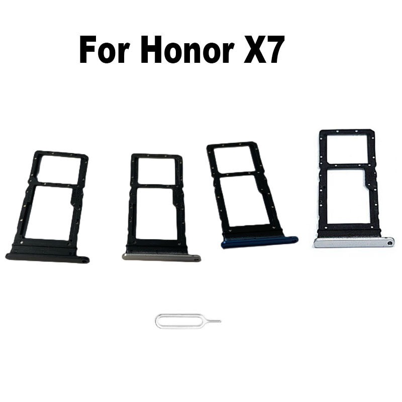 Huawei Honor x7用のSIMカードトレイスロットホルダー,ソケットアダプター,コネクタ,修理部品,新品