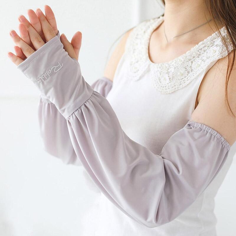 Женский свободный солнцезащитный рукав, длинный рукав для защиты от УФ лучей, летняя уличная спортивная одежда