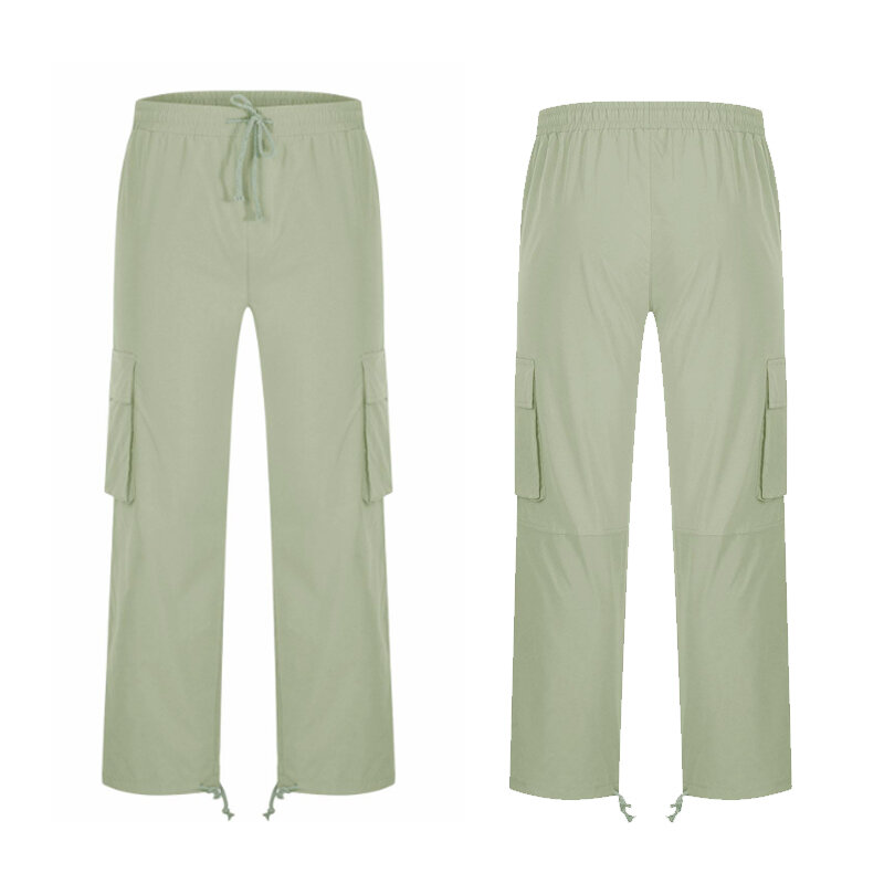Брюки-карго мужские хлопковые, штаны для работы, повседневные брюки из смеси хлопка, с большими карманами, одежда для работы, весна, 32-44